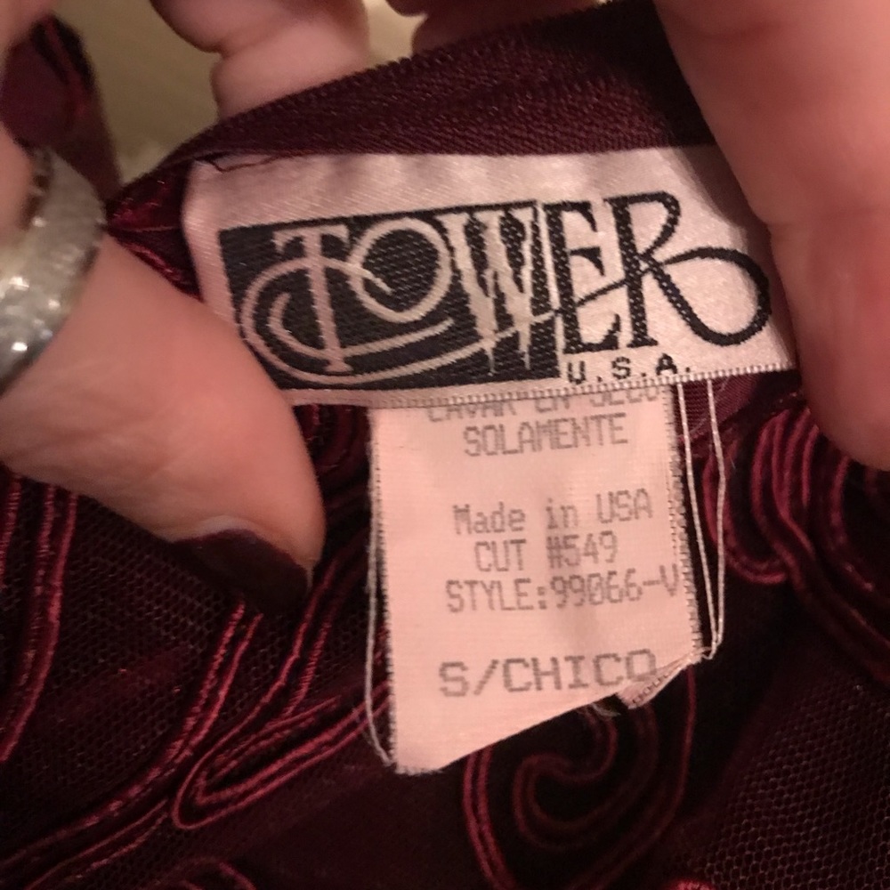 Vintage sheer velvet dress - Picture 6 of 7
